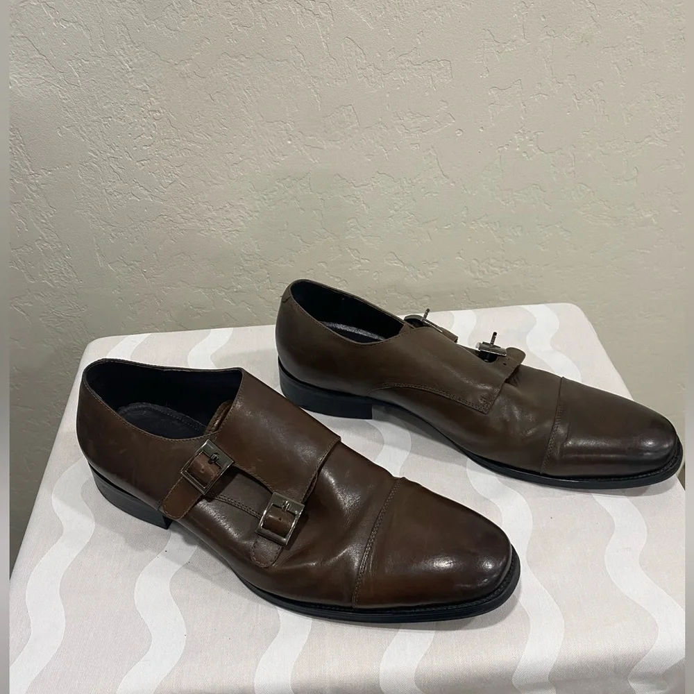 Express Men's Size 11 Dress Double Monk Strap Shoes. - Picture 2 of 8